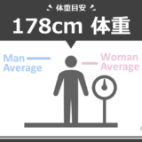 身長178cm男女の平均体重は何kg？標準体重や痩せ〜肥満の目安も